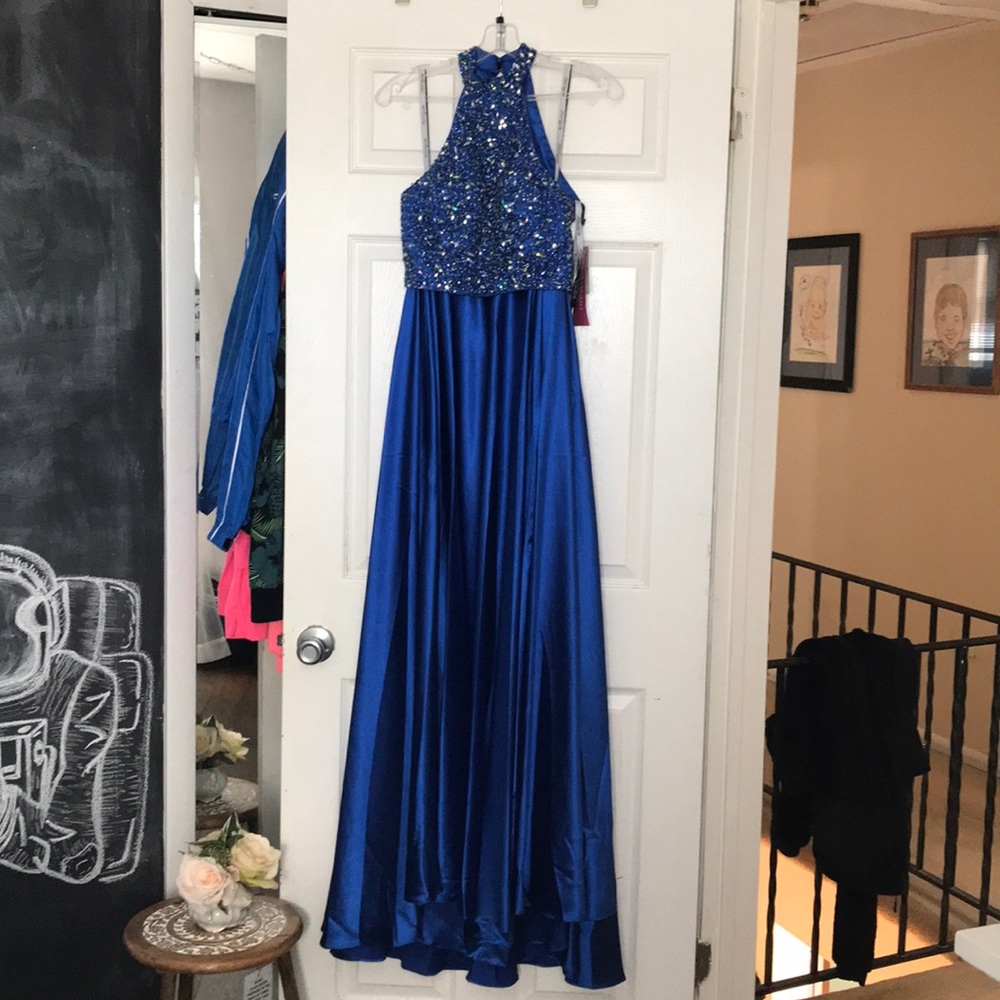 ROYAL BLUE PROM DRESS